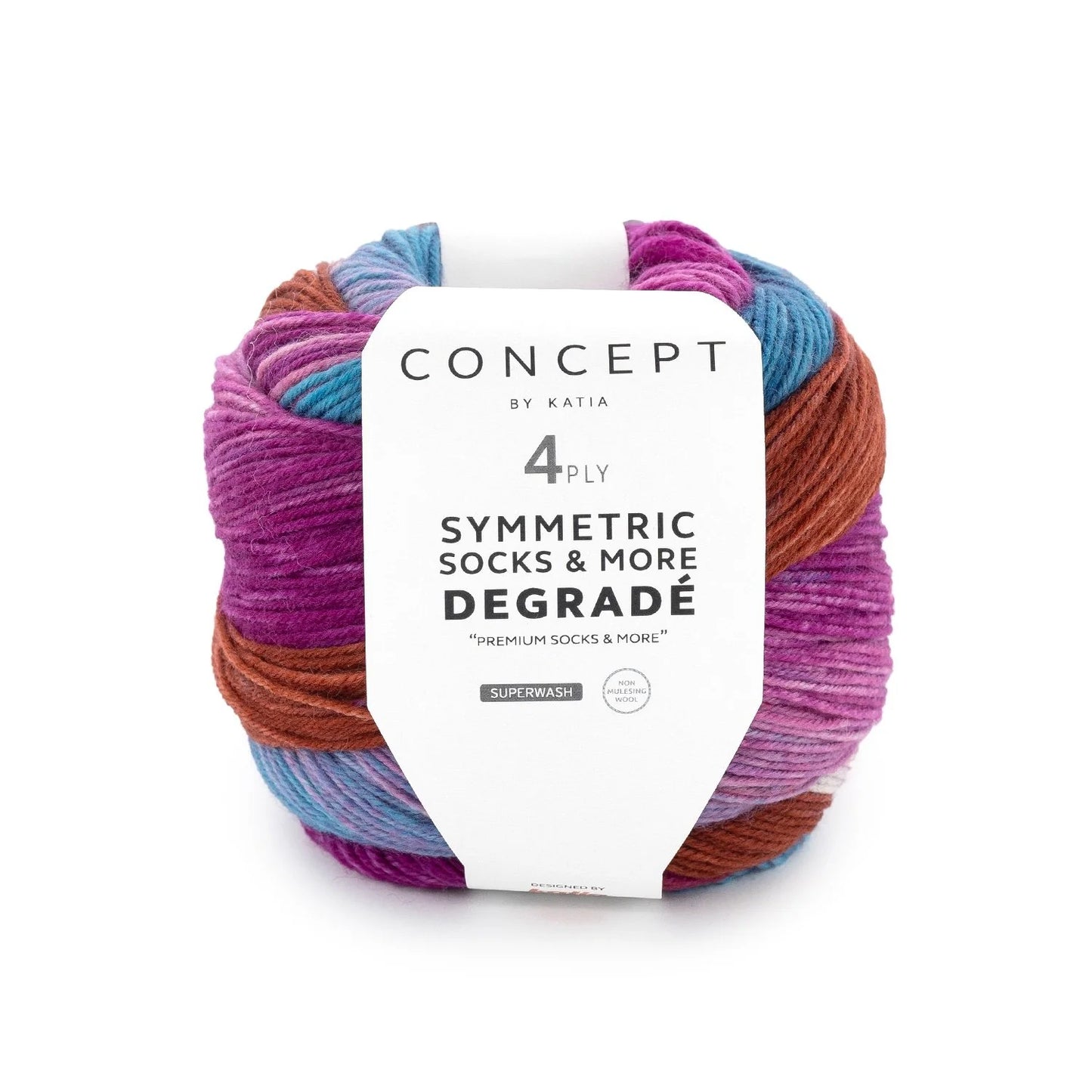 KATIA Symmetric socks and more degrade - liukuvärjätty sukkalanka 100 g