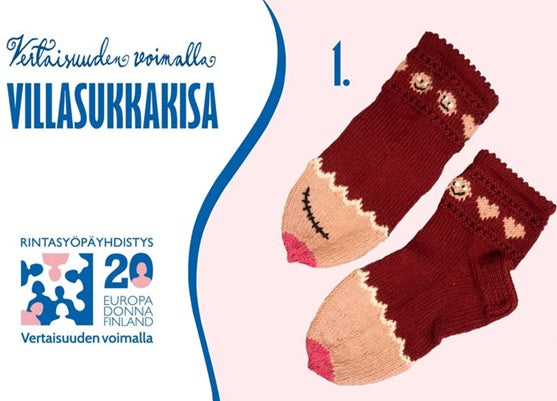 Tarvikepaketti rintasyöpäyhdistys Europa Donna Finland ry:n sukkakilpailun voittajasukkiin