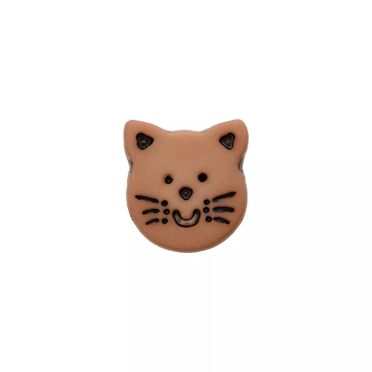 PRYM kissa muovinappi 15 mm ruskea