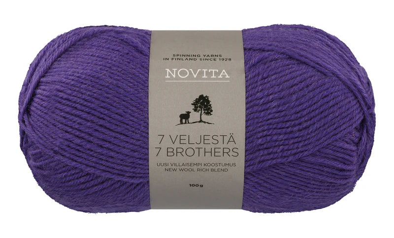 NOVITA 7 Veljestä -sukkalanka 100 g
