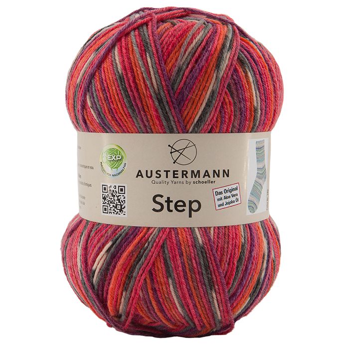 AUSTERMANN Step 4 kirjava sukkalanka 100 g