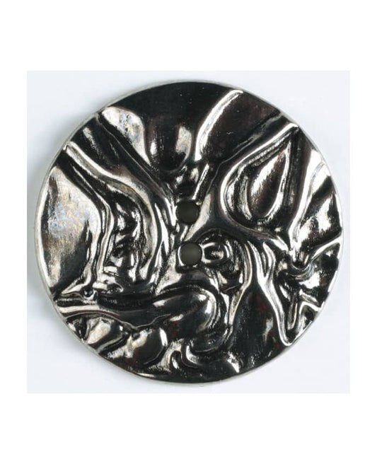 DILL Pyöreä metallinappi hopea 20 mm