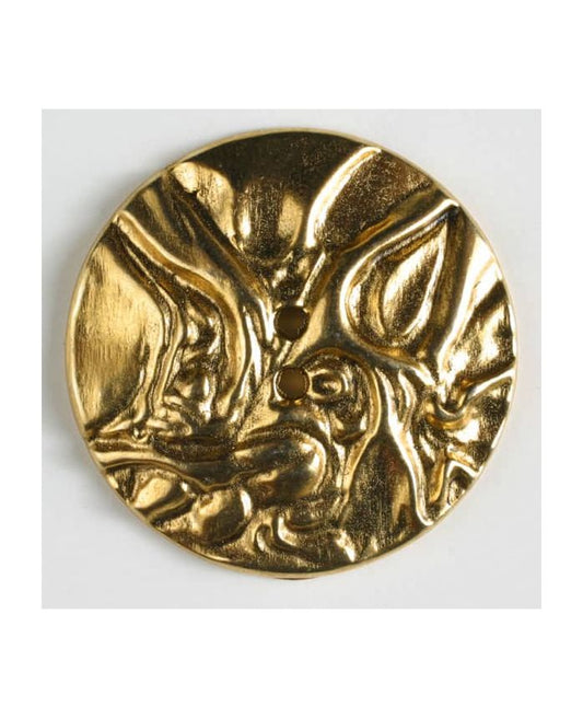 DILL Pyöreä metallinappi kulta tai hopea 20 mm