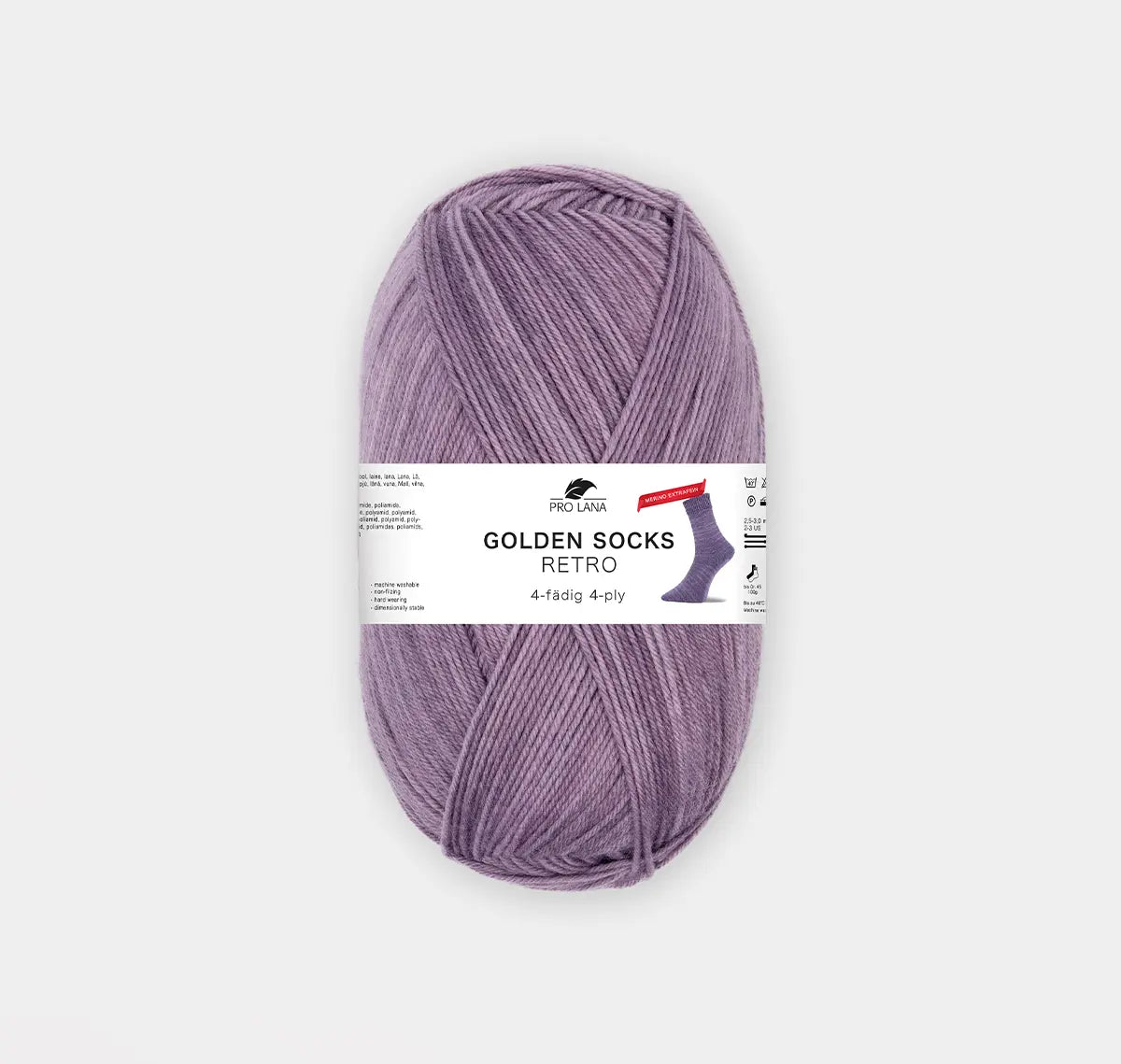 PRO LANA Golden Socks Retro -merinosukkalanka 100 g