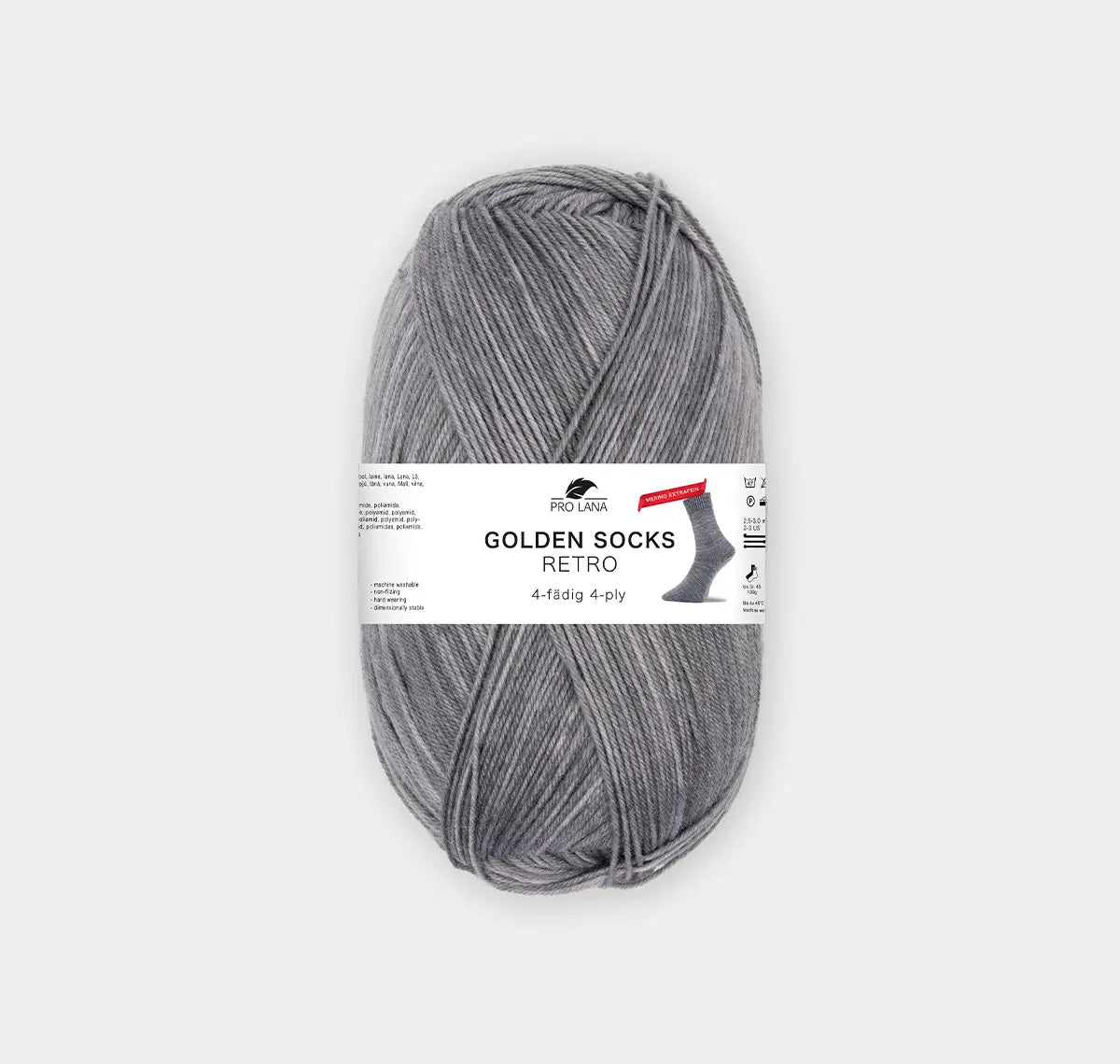 PRO LANA Golden Socks Retro -merinosukkalanka 100 g