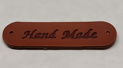 Keinonahkaiset Handmade -merkit 4,5 x 1,2 cm